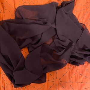 David’s Bridal sheer plum wrap